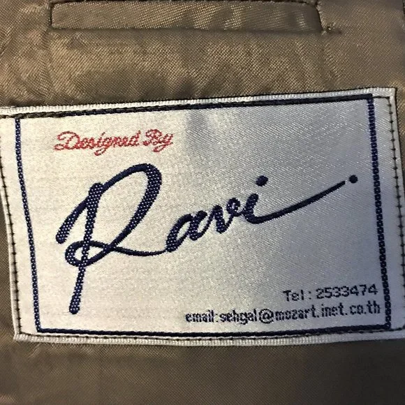 RAVI SEHGAL Custom Made Mens 5-Button Jacket - Picture 13 of 16